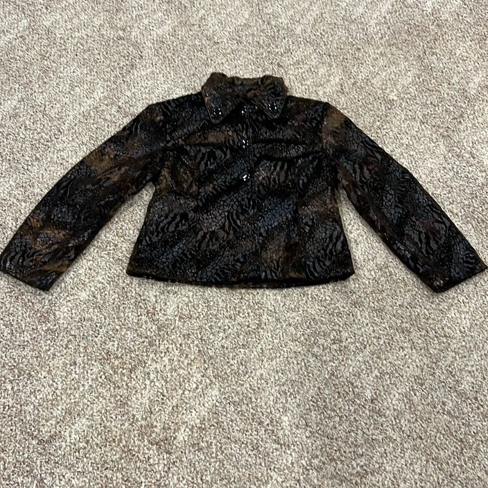 GUC! Outerwear by Lisa Jacket. Brown/Black. SZ L